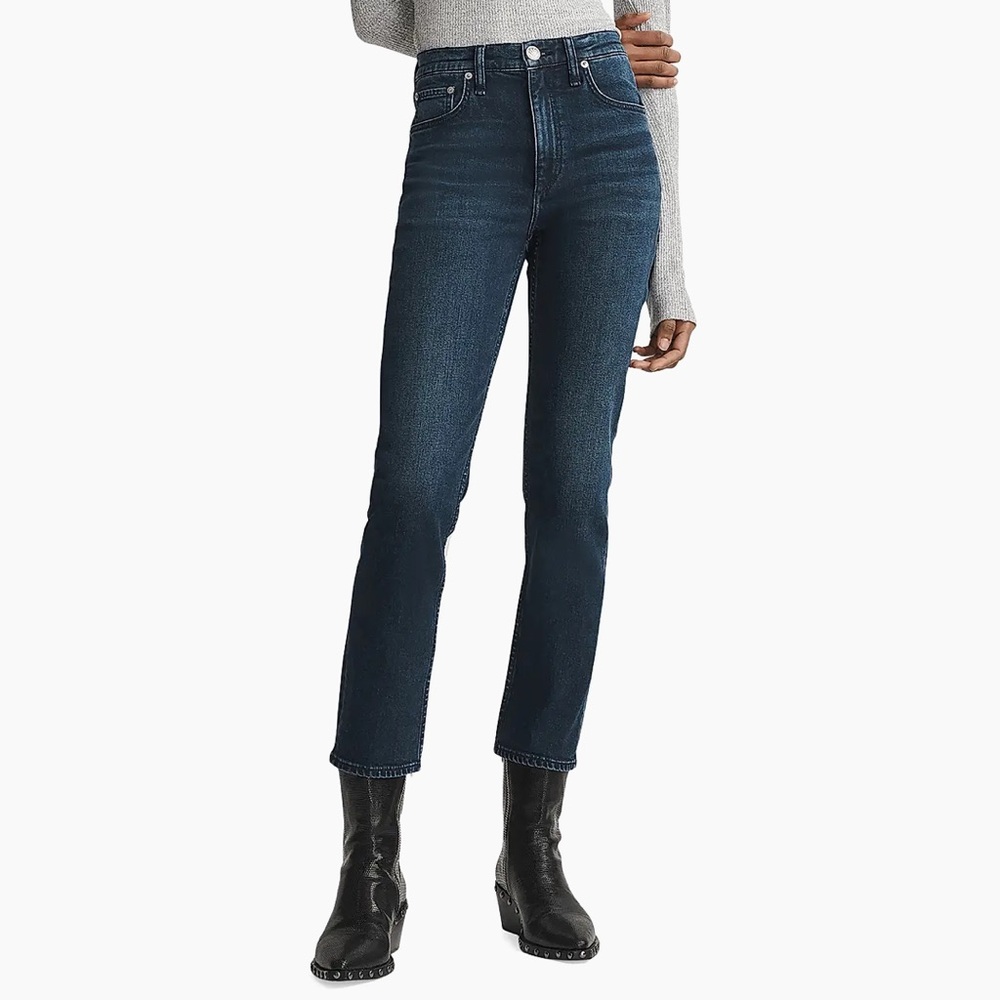 Rag & Bone Wren High Waist Ankle Slim Jeans in Ella